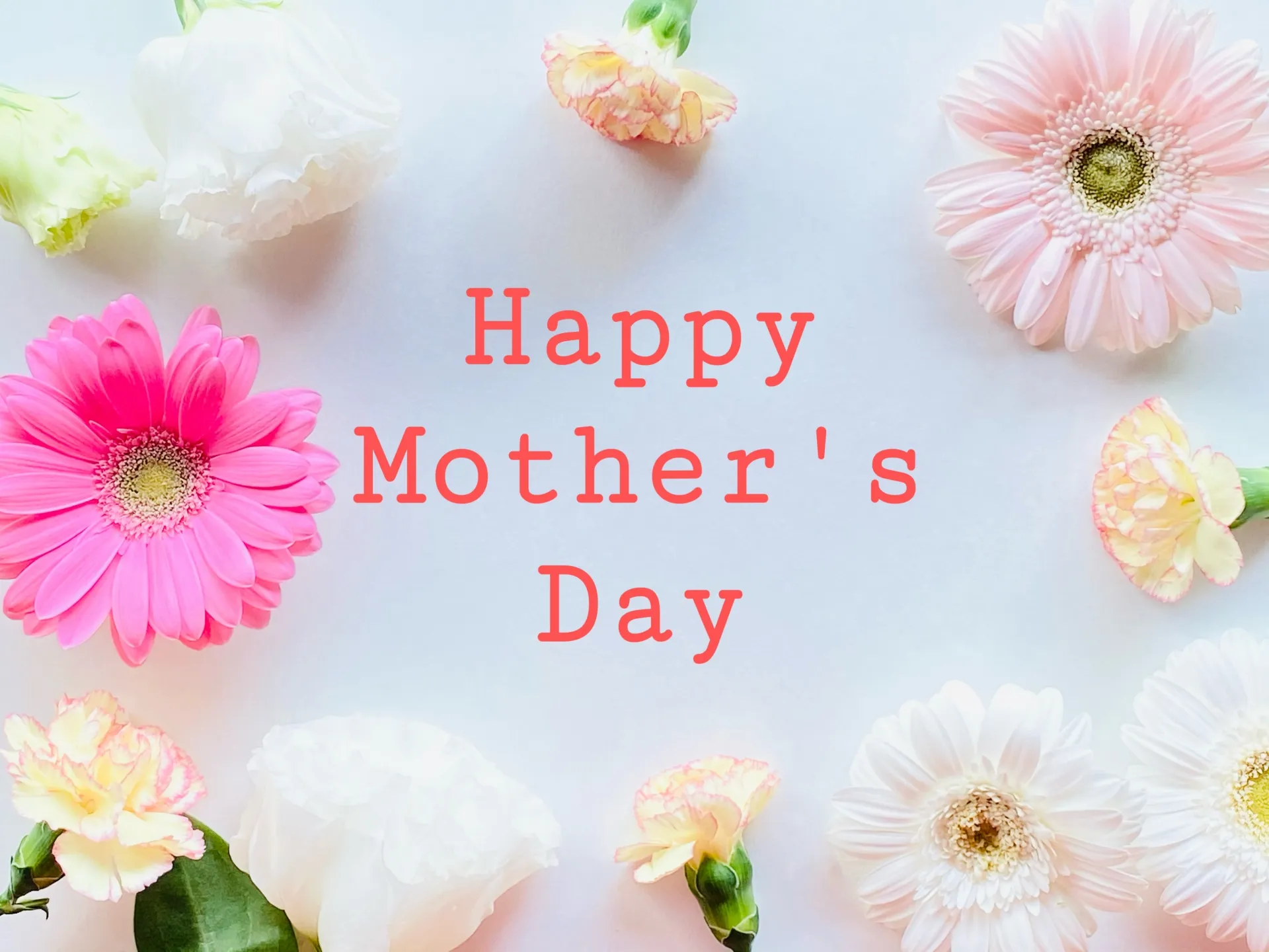 母の日ギフトをイメージした九十九里産はまぐり特集のバナー画像。花と「Happy Mother's Day」の文字入り